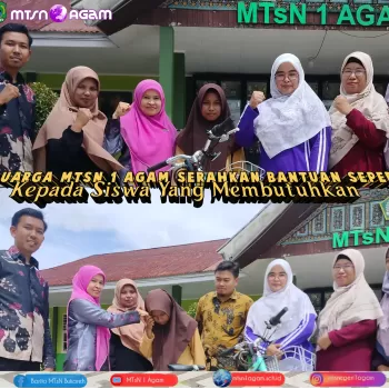Penutupan Pelajaran Tahun Ini, Keluarga MTsN 1 Agam Serahkan