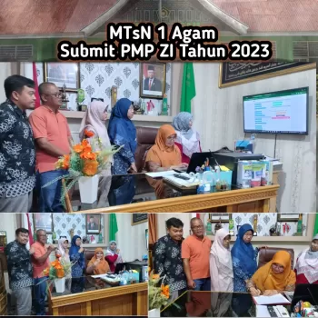 Wujudkan WBK dan WBBM, MTsN 1 Agam Laksanakan Submit PMP ZI 