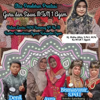 Tiga Kontingen MTsN 1 Agam Berhasil Merebut Juara di Lomba H