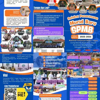 MTsN 1 Agam Buka Seleksi Penerimaan Murid Baru (SPMB) Tahun 