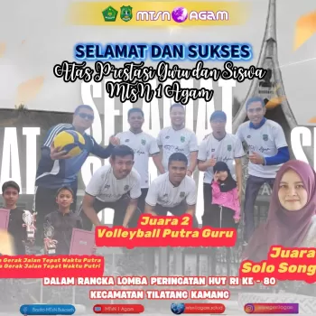 Kontingen MTsN 1 Agam Raih Prestasi di Lomba HUT RI ke-80 Ke