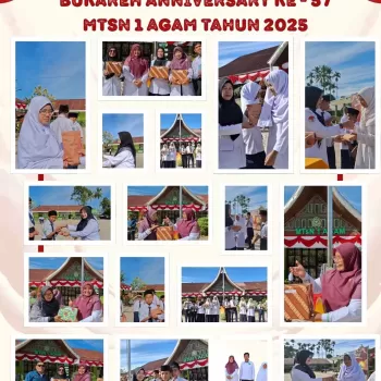 Meriah! MTsN 1 Agam Rayakan HUT RI ke-80 dan Anniversary ke-