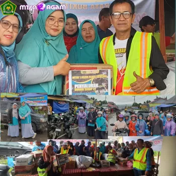 MTsN 1 Agam Salurkan Bantuan Tahap I Kepada Masyarakat Korba
