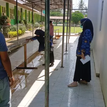 MTsN 1 Agam Terima Inspeksi Sanitasi dari UPTD Puskesmas Kap