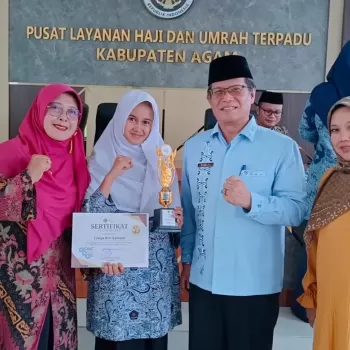 Lidya Siswa MTsN 1 Agam Raih Juara 3 OMI Tingkat Kabupaten A