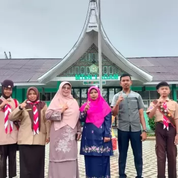 MTsN 1 Agam Utus 6 Kontingen Pramuka Wakili Kwaran Tilatang 